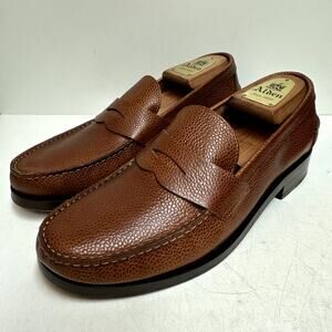 WORN TWICE Sid Mashburn Penny Loafer Handsewn Scotch Grain Made in Portugal 8 D